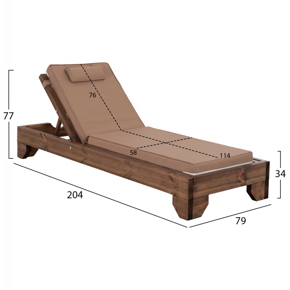 ΞΑΠΛΩΣΤΡΑ ΚΟΡΙΝΟΣ HM10772.04T ΞΥΛΟ ΠΕΥΚΟΥ ΚΑΡΥΔΙ--ΜΑΞΙΛΑΡΙ ΜΟΚΑ 79x204x77Υεκ