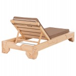 ΞΑΠΛΩΣΤΡΑ ΜΕ ΜΑΞΙΛΑΡΙ ΚΟΡΙΝΟΣ HM10776.04T ΞΥΛΟ ΠΕΥΚΟΥ--TEXTILENE ΣΕ ΜΟΚΑ 79x204x77Υ