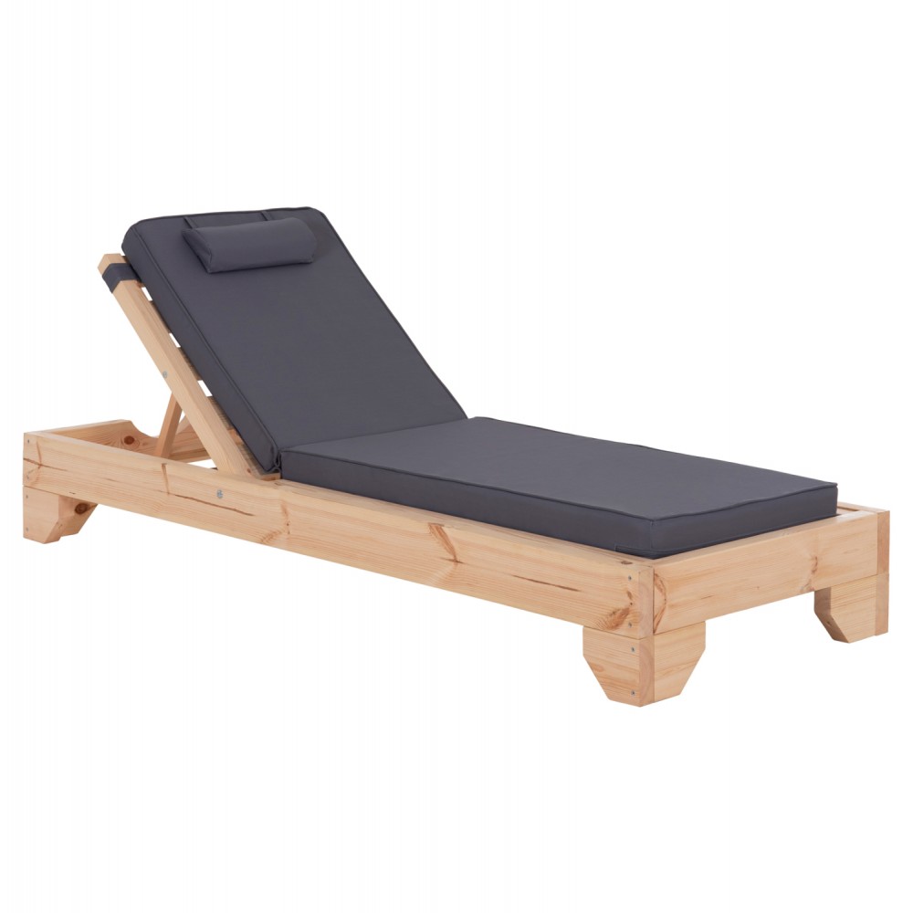 ΞΑΠΛΩΣΤΡΑ ΜΕ ΜΑΞΙΛΑΡΙ ΚΟΡΙΝΟΣ HM10776.30T ΞΥΛΟ ΠΕΥΚΟΥ--TEXTILENE ΣΕ ΓΚΡΙ 79x204x77Υεκ