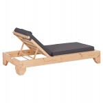 ΞΑΠΛΩΣΤΡΑ ΜΕ ΜΑΞΙΛΑΡΙ ΚΟΡΙΝΟΣ HM10776.30T ΞΥΛΟ ΠΕΥΚΟΥ--TEXTILENE ΣΕ ΓΚΡΙ 79x204x77Υεκ