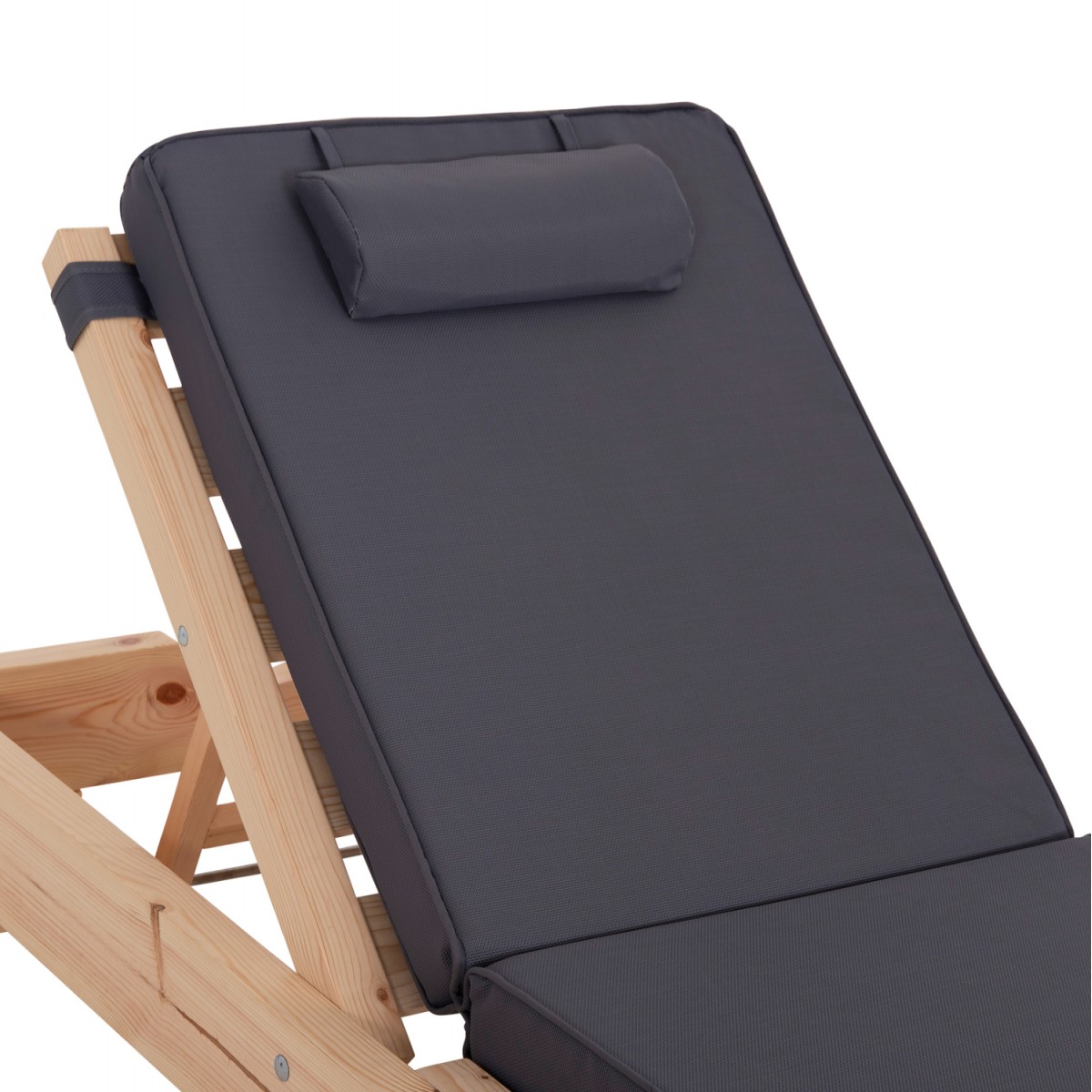 ΞΑΠΛΩΣΤΡΑ ΜΕ ΜΑΞΙΛΑΡΙ ΚΟΡΙΝΟΣ HM10776.30T ΞΥΛΟ ΠΕΥΚΟΥ--TEXTILENE ΣΕ ΓΚΡΙ 79x204x77Υεκ