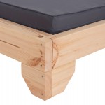 ΞΑΠΛΩΣΤΡΑ ΜΕ ΜΑΞΙΛΑΡΙ ΚΟΡΙΝΟΣ HM10776.30T ΞΥΛΟ ΠΕΥΚΟΥ--TEXTILENE ΣΕ ΓΚΡΙ 79x204x77Υεκ