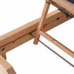 ΞΑΠΛΩΣΤΡΑ ΜΕ ΜΑΞΙΛΑΡΙ ΚΟΡΙΝΟΣ HM10776.30T ΞΥΛΟ ΠΕΥΚΟΥ--TEXTILENE ΣΕ ΓΚΡΙ 79x204x77Υεκ