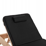 ΞΑΠΛΩΣΤΡΑ ΜΕ ΜΑΞΙΛΑΡΙ ΚΟΡΙΝΟΣ HM10777.05T ΞΥΛΟ ΠΕΥΚΟΥ--TEXTILENE ΜΑΥΡΟ 79x204x80Υεκ