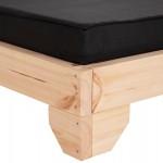 ΞΑΠΛΩΣΤΡΑ ΜΕ ΜΑΞΙΛΑΡΙ ΚΟΡΙΝΟΣ HM10777.05T ΞΥΛΟ ΠΕΥΚΟΥ--TEXTILENE ΜΑΥΡΟ 79x204x80Υεκ