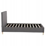 ΚΡΕΒΑΤΙ ΗΜΙΔΙΠΛΟ ΜΕ ΣΤΡΩΜΑ MAYLIN HM10758.10 ΓΚΡΙ ΥΦΑΣΜΑ--ΣΤΡΩΜΑ 120Χ200εκ