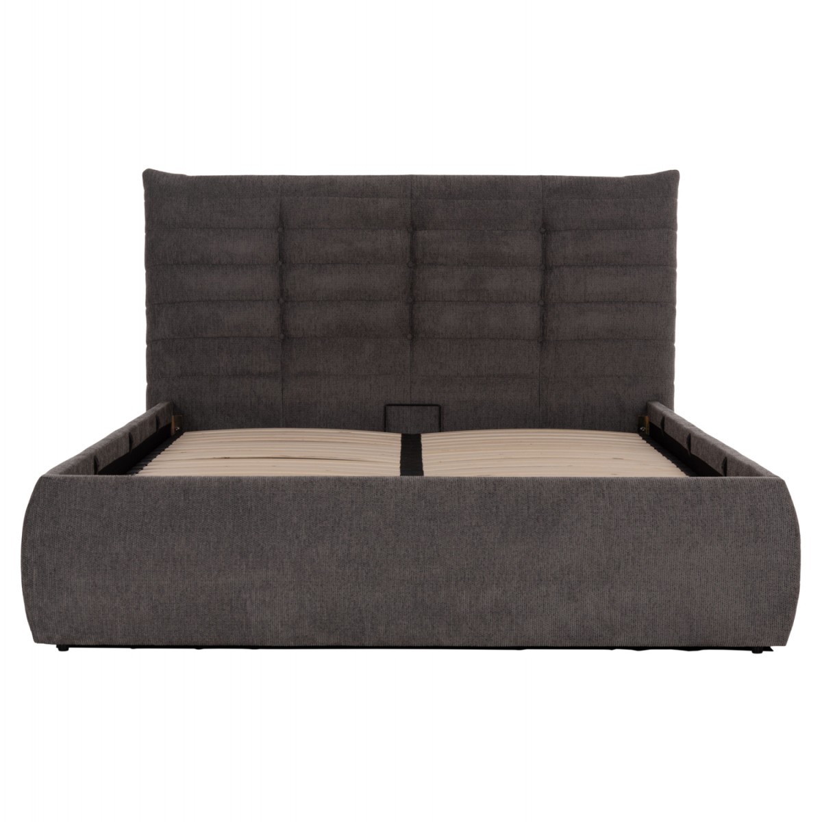 ΚΡΕΒΑΤΙ ΔΙΠΛΟ & ΣΤΡΩΜΑ SANDRA HM10770 ΓΚΡΙ ΥΦΑΣΜΑ ΜΕ ΑΠΟΘ.ΧΩΡΟ--ΓΙΑ 160x200εκ