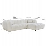 ΣΕΤ ΚΑΝΑΠΕΣ ΓΩΝΙΑ (ΔΕΞΙΑ)-ΠΟΛΥΘΡΟΝΑ LOUNGE LYKKE HM10820.02R ΕΚΡΟΥ ΥΦΑΣΜΑ