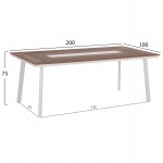 ΣΕΤ ΤΡΑΠΕΖΑΡΙΑΣ 7ΤΜΧ TABER HM10829.02 ΑΛΟΥΜΙΝΙΟ ΛΕΥΚΟ--POLYWOOD--P.E.ΣΧΟΙΝΙ ΜΠΕΖ