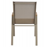 ΣΕΤ ΤΡΑΠΕΖΑΡΙΑΣ 5ΤΜΧ LEONE HM10835.04 ΚΑΡΕΚΛΕΣ ΜΕΤΑΛΛΙΚΕΣ & ΤΡΑΠΕΖΙ 110x60εκ ΣΑΜΠΑΝΙ