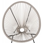 ΣΕΤ ΕΞΩΤΕΡΙΚΟΥ ΧΩΡΟΥ 3ΤΜΧ ACAPULCO HM11861.03 P.E.RATTAN ΕΚΡΟΥ-ΜΕΤΑΛΛΟ ΣΕ ΜΑΥΡΟ