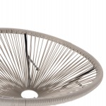ΣΕΤ ΕΞΩΤΕΡΙΚΟΥ ΧΩΡΟΥ 3ΤΜΧ ACAPULCO HM11861.03 P.E.RATTAN ΕΚΡΟΥ-ΜΕΤΑΛΛΟ ΣΕ ΜΑΥΡΟ