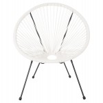 ΣΕΤ ΕΞΩΤΕΡΙΚΟΥ ΧΩΡΟΥ 3ΤΜΧ ACAPULCO HM11861.12 P.E.RATTAN ΛΕΥΚΟ-ΜΕΤΑΛΛΟ ΣΕ ΜΑΥΡΟ