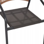 ΣΕΤ ΤΡΑΠΕΖΑΡΙΑΣ 5ΤΜΧ BRUNO HM10860.01 ΚΑΡΕΚΛΕΣ ΜΕΤΑΛΛΙΚΕΣ & ΤΡΑΠΕΖΙ 140x80εκ ΓΚΡΙ