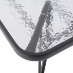 ΣΕΤ ΤΡΑΠΕΖΑΡΙΑΣ 5ΤΜΧ ADAM HM10859.01 ΚΑΡΕΚΛΕΣ ΜΕΤΑΛΛΙΚΕΣ & ΤΡΑΠΕΖΙ 120x70εκ ΓΚΡΙ