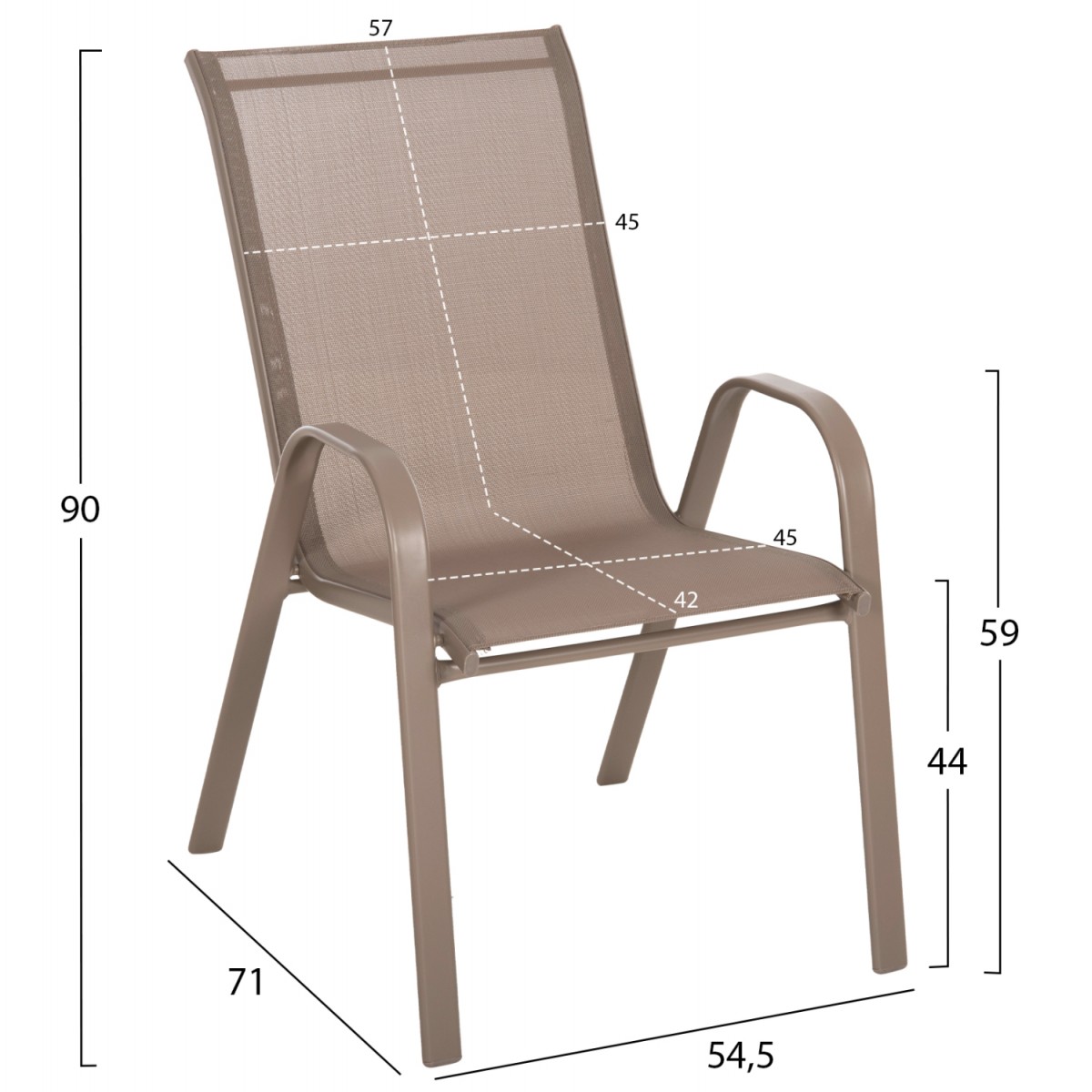 ΣΕΤ ΤΡΑΠΕΖΑΡΙΑΣ ΕΞΩΤ.ΧΩΡΟΥ 5ΤΜΧ LEON HM10882.14 ΤΡΑΠΕΖΙ & 4 ΠΟΛΥΘΡΟΝΕΣ--ΣΑΜΠΑΝΙ