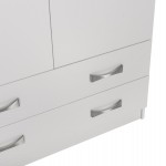 ΝΤΟΥΛΑΠΑ 3ΦΥΛΛΗ ΜΕ ΠΑΤΑΡΙ CARLY HM10891.05 ΜΕΛΑΜΙΝΗ ΣΕ ΛΕΥΚΟ 150X55Χ240Υεκ.