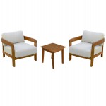 LOUNGE ΣΕΤ SOLARA HM10892 ΤΡΑΠΕΖΑΚΙ & 2 ΠΟΛΥΘΡΟΝΕΣ--ΞΥΛΟ ΑΚΑΚΙΑΣ--ΕΚΡΟΥ ΜΑΞΙΛΑΡΙΑ