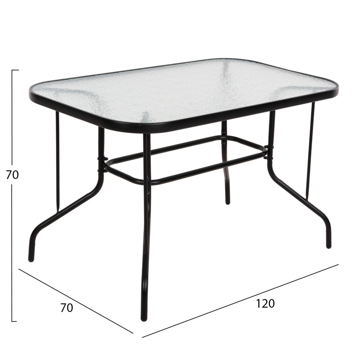 ΣΕΤ ΤΡΑΠΕΖΑΡΙΑΣ 5ΤΜΧ ADAM HM10896.03 ΤΡΑΠΕΖΙ 120x70εκ & 4 ΠΟΛΥΘΡΟΝΕΣ--ΜΑΥΡΟ