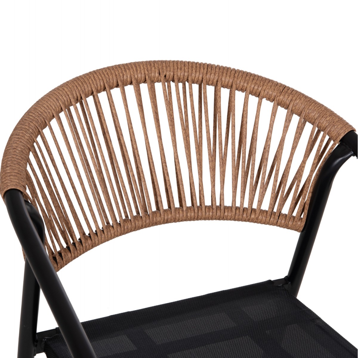 ΣΕΤ ΤΡΑΠΕΖΑΡΙΑΣ 5ΤΜΧ ADAM HM10727.03 ΚΑΡΕΚΛΕΣ ΜΕΤΑΛΛΙΚΕΣ & ΤΡΑΠΕΖΙ 110x60εκ ΜΑΥΡΟ