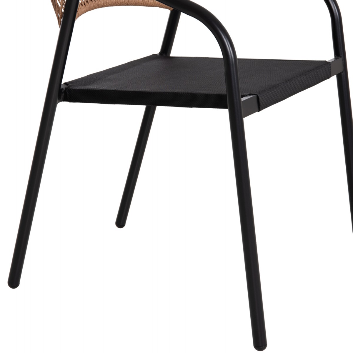 ΣΕΤ ΤΡΑΠΕΖΑΡΙΑΣ 5ΤΜΧ ADAM HM10727.03 ΚΑΡΕΚΛΕΣ ΜΕΤΑΛΛΙΚΕΣ & ΤΡΑΠΕΖΙ 110x60εκ ΜΑΥΡΟ