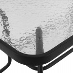 ΣΕΤ ΤΡΑΠΕΖΑΡΙΑΣ 5ΤΜΧ ADAM HM10727.03 ΚΑΡΕΚΛΕΣ ΜΕΤΑΛΛΙΚΕΣ & ΤΡΑΠΕΖΙ 110x60εκ ΜΑΥΡΟ