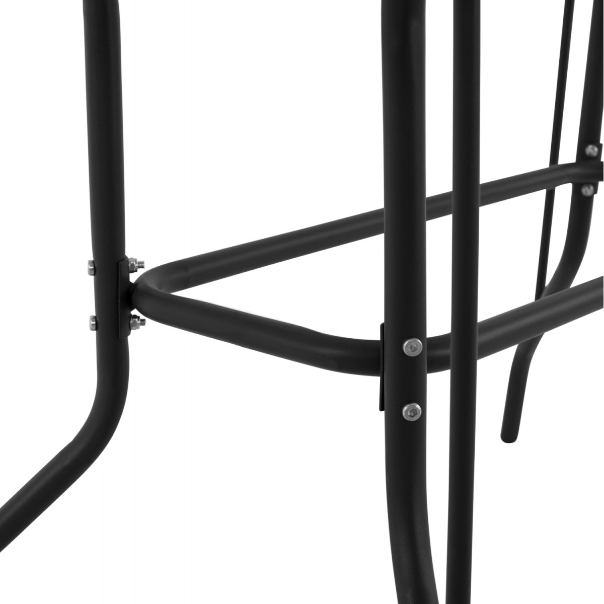 ΣΕΤ ΤΡΑΠΕΖΑΡΙΑΣ 5ΤΜΧ ADAM HM10727.03 ΚΑΡΕΚΛΕΣ ΜΕΤΑΛΛΙΚΕΣ & ΤΡΑΠΕΖΙ 110x60εκ ΜΑΥΡΟ