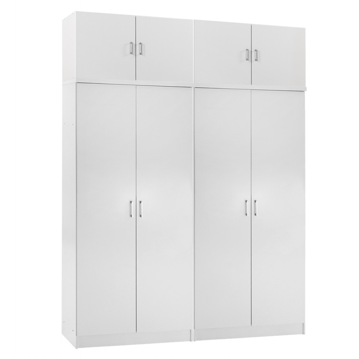 ΣΕΤ 2 ΝΤΟΥΛΑΠΕΣ 2ΦΥΛΛΕΣ ΜΕ ΠΑΤΑΡΙΑ JENNA HM11353.05 ΜΕΛΑΜΙΝΗ ΣΕ ΛΕΥΚΟ 160x43x240Υεκ