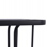 ΣΕΤ ΤΡΑΠΕΖΑΡΙΑΣ 5ΤΜΧ ADAM HM10897.01 ΤΡΑΠΕΖΙ 110x60εκ & 4 ΠΟΛΥΘΡΟΝΕΣ--ΓΚΡΙ