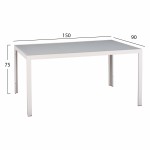 ΣΕΤ ΤΡΑΠΕΖΑΡΙΑΣ 5ΤΜΧ ΤΡΑΠ. 150Χ90 & ΠΟΛ/ΝΕΣ ΑΛΟΥΜΙΝΙΟΥ ΜΕ POLYWOOD ΛΕΥΚΕΣ HM11706.01