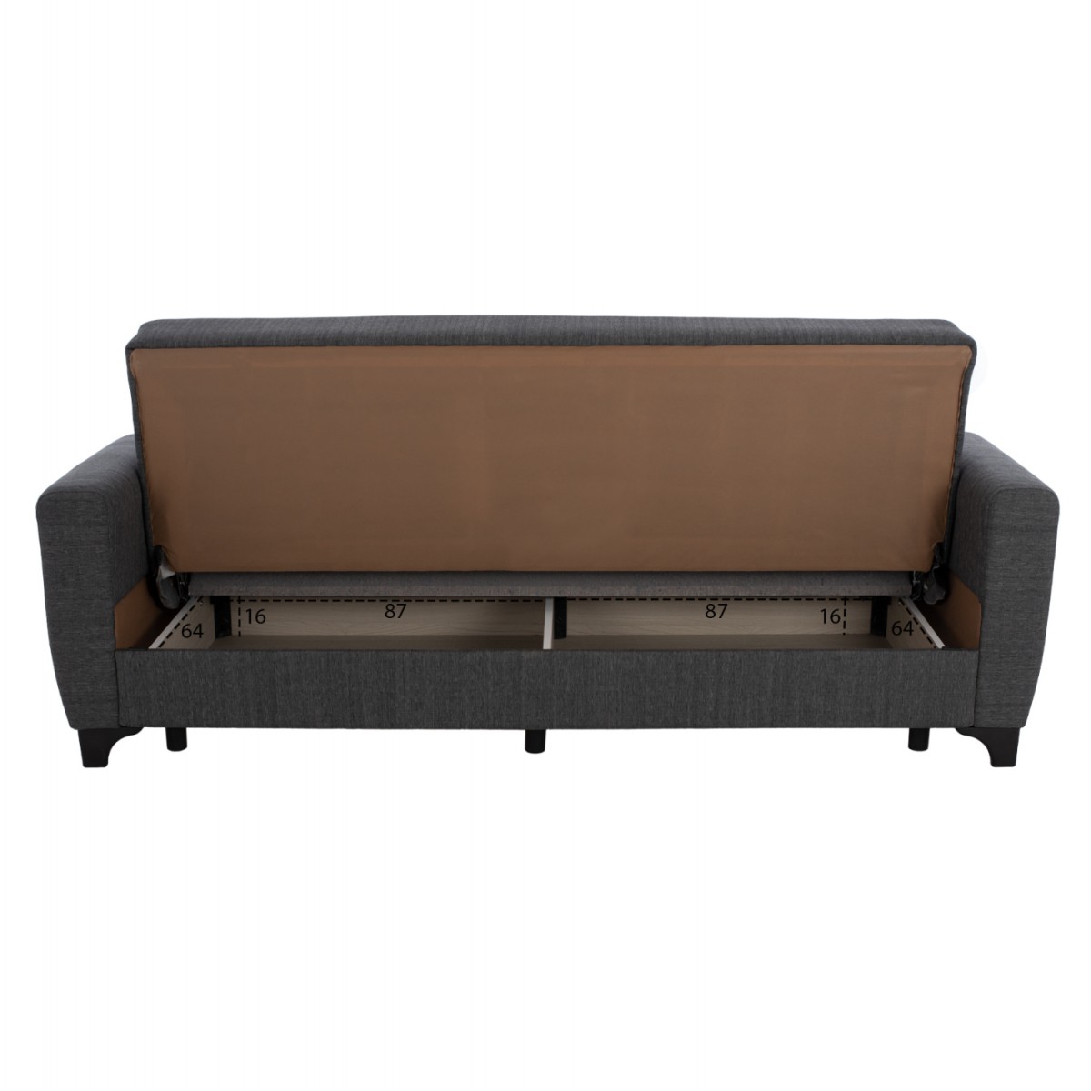 ΣΕΤ ΣΑΛΟΝΙΟΥ ΨΗΛΗ ΠΛΑΤΗ 2ΘΕΣΙΟΣ & 3ΘΕΣΙΟΣ HM11748.03-ΓΚΡΙ