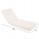 ΜΑΞΙΛΑΡΙ ΞΑΠΛΩΣΤΡΑΣ TEXTILENE SIFNOS ΜΠΕΖ HM11761.02 200(120+80)x70x20Yεκ.