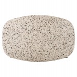 ΤΡΑΠΕΖΙ ΟΒΑΛ RODDEN HM11903.03 ΜΕ WERZALIT TERRAZZO-ΜΑΥΡΗ ΧΙΑΣΤΙ ΒΑΣΗ 146x94x75Υεκ