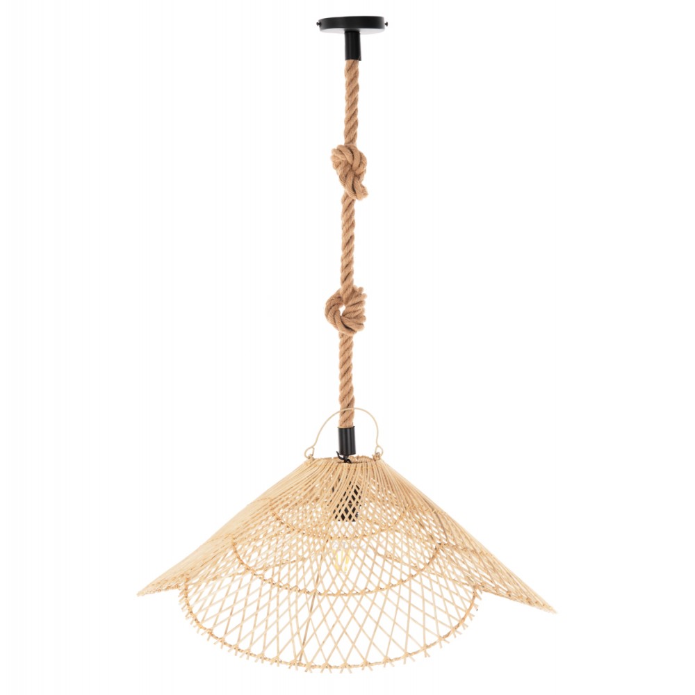 ΣΕΤ ΦΩΤΙΣΤΙΚΟ ΟΡΟΦΗΣ ΚΡΕΜΑΣΤΟ HM11925.02 ΣΧΟΙΝΙ ΚΑΙ ΦΥΣΙΚΟ RATTAN Φ58,5Χ131Υεκ.