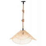 ΣΕΤ ΦΩΤΙΣΤΙΚΟ ΟΡΟΦΗΣ ΚΡΕΜΑΣΤΟ HM11925.02 ΣΧΟΙΝΙ ΚΑΙ ΦΥΣΙΚΟ RATTAN Φ58,5Χ131Υεκ.