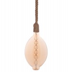 ΦΩΤΙΣΤΙΚΟ ΟΡΟΦΗΣ ΚΡΕΜΑΣΤΟ ΜΕ ΛΑΜΠΤΗΡΑ HM11927.01--ΣΧΟΙΝΙ 1m ΠΑΧΟΥΣ 2cm-ΝΤΟΥΙ Ε27