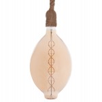 ΦΩΤΙΣΤΙΚΟ ΟΡΟΦΗΣ ΚΡΕΜΑΣΤΟ ΜΕ ΛΑΜΠΤΗΡΑ HM11927.01--ΣΧΟΙΝΙ 1m ΠΑΧΟΥΣ 2cm-ΝΤΟΥΙ Ε27