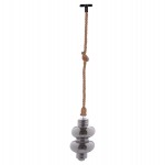 ΦΩΤΙΣΤΙΚΟ ΟΡΟΦΗΣ ΚΡΕΜΑΣΤΟ ΜΕ ΛΑΜΠΤΗΡΑ HM11929.02--ΣΧΟΙΝΙ 1m ΠΑΧΟΥΣ 2cm-ΝΤΟΥΙ Ε27