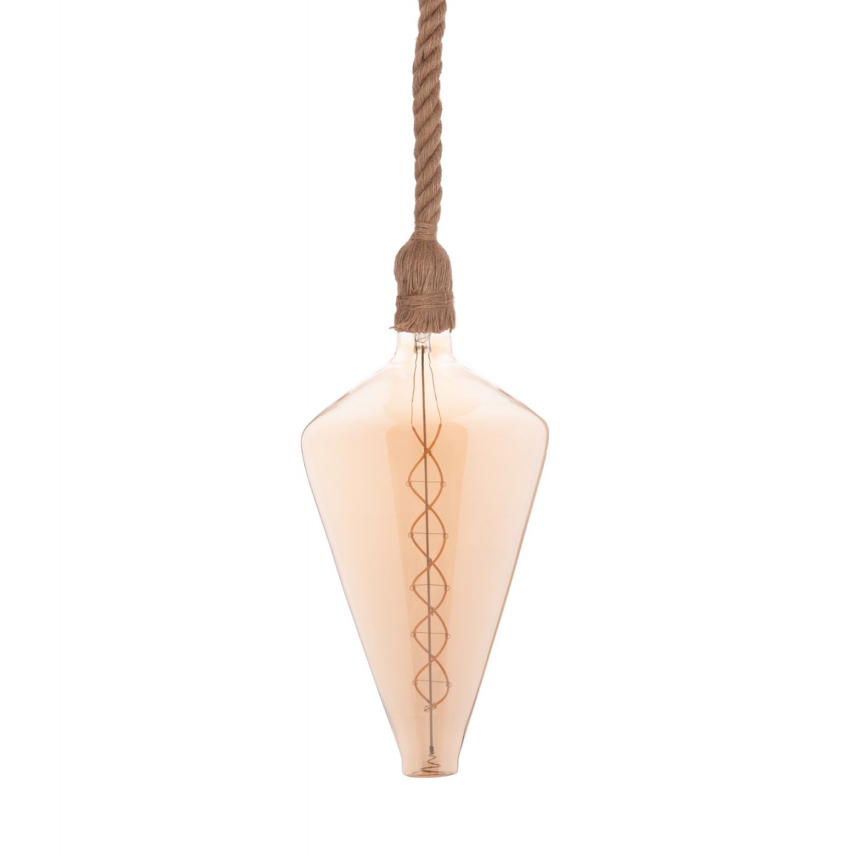 ΦΩΤΙΣΤΙΚΟ ΟΡΟΦΗΣ ΚΡΕΜΑΣΤΟ ΜΕ ΛΑΜΠΤΗΡΑ HM11930.01--ΣΧΟΙΝΙ 1m ΠΑΧΟΥΣ 2cm-ΝΤΟΥΙ Ε27