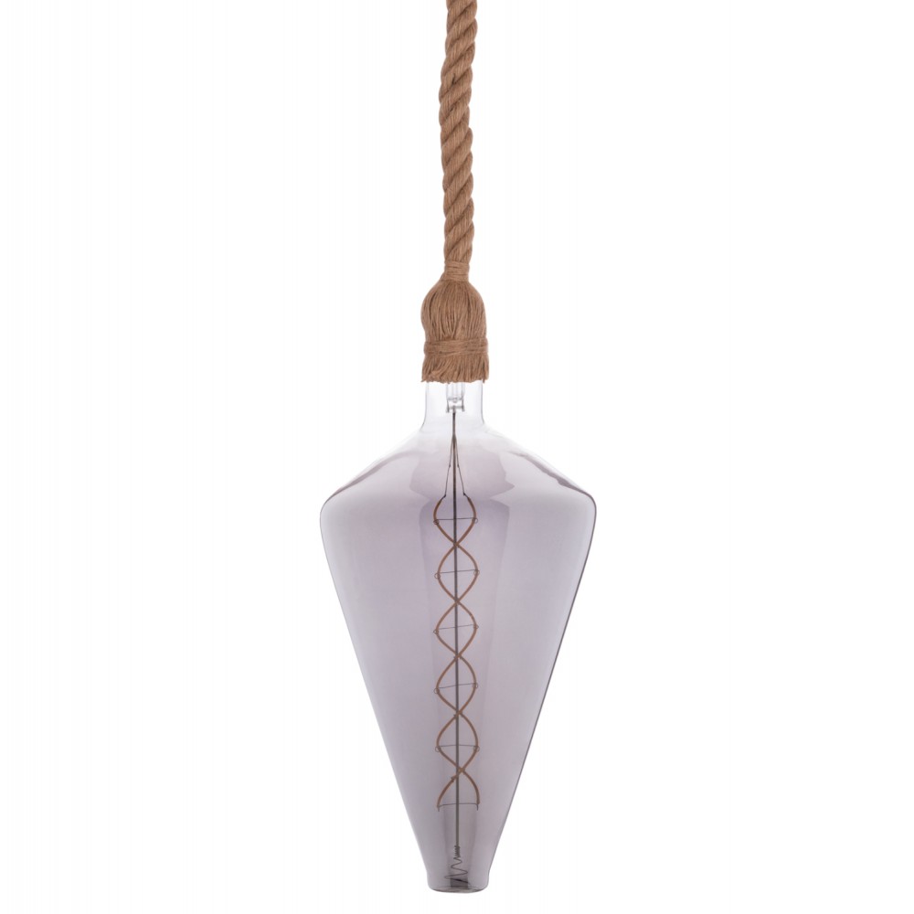 ΦΩΤΙΣΤΙΚΟ ΟΡΟΦΗΣ ΚΡΕΜΑΣΤΟ ΜΕ ΛΑΜΠΤΗΡΑ HM11930.02--ΣΧΟΙΝΙ 1m ΠΑΧΟΥΣ 2cm-ΝΤΟΥΙ Ε27