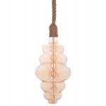 ΦΩΤΙΣΤΙΚΟ ΟΡΟΦΗΣ ΚΡΕΜΑΣΤΟ ΜΕ ΛΑΜΠΤΗΡΑ HM11932.01--ΣΧΟΙΝΙ 1m ΠΑΧΟΥΣ 2cm-ΝΤΟΥΙ Ε27