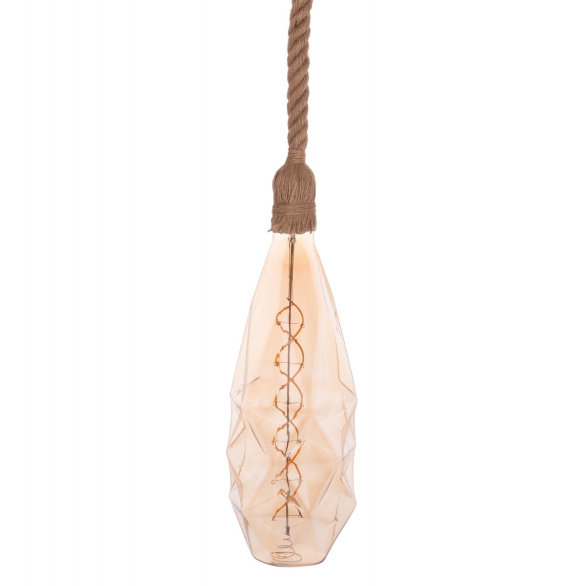 ΦΩΤΙΣΤΙΚΟ ΟΡΟΦΗΣ ΚΡΕΜΑΣΤΟ ΜΕ ΛΑΜΠΤΗΡΑ HM11934--ΣΧΟΙΝΙ 1m ΠΑΧΟΥΣ 2cm-ΝΤΟΥΙ Ε27