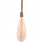 ΦΩΤΙΣΤΙΚΟ ΟΡΟΦΗΣ ΚΡΕΜΑΣΤΟ ΜΕ ΛΑΜΠΤΗΡΑ HM11934--ΣΧΟΙΝΙ 1m ΠΑΧΟΥΣ 2cm-ΝΤΟΥΙ Ε27