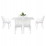 ΣΕΤ ΤΡΑΠΕΖΑΡΙΑ ΕΣ.ΧΩΡΟΥ 7τμχ HM11959 ΤΡΑΠΕΖΙ AETHER-2 ΠΟΛΥΘΡΟΝΕΣ & 4 ΚΑΡΕΚΛΕΣ ARAMIS