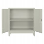 ΝΤΟΥΛΑΠΑ ΜΕΤΑΛΛΙΚΗ DURON HM11980 2-ΦΥΛΛΗ ΜΕ 2 ΑΠΟΘ.ΧΩΡΟΥΣ & ΠΟΔΙΑ-ΓΚΡΙ 90Χ40Χ100Υεκ.