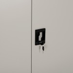 ΝΤΟΥΛΑΠΑ ΜΕΤΑΛΛΙΚΗ DURON HM21000 ΔΙΦΥΛΛΗ ΜΕ 5 ΑΠΟΘ.ΧΩΡΟΥΣ & ΠΟΔΙΑ- ΓΚΡΙ 90Χ40Χ190Yεκ