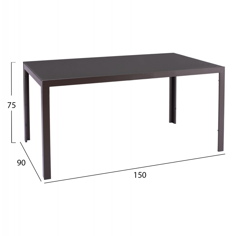 ΣΕΤ ΤΡΑΠΕΖΑΡΙΑΣ 5ΤΜΧ ΕΞΩΤ.ΧΩΡΟΥ LEOFER HM21009 ΤΡΑΠΕΖΙ & 4 ΠΟΛΥΘΡΟΝΕΣ--ΚΑΦΕ