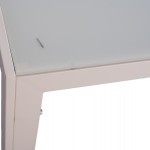 ΣΕΤ ΤΡΑΠΕΖΑΡΙΑΣ 5ΤΜΧ DUPRE HM21021 ΚΑΡΕΚΛΕΣ ΑΛΟΥΜ. & ΜΕΤΑΛ.ΤΡΑΠΕΖΙ 150x90εκ--ΛΕΥΚΟ