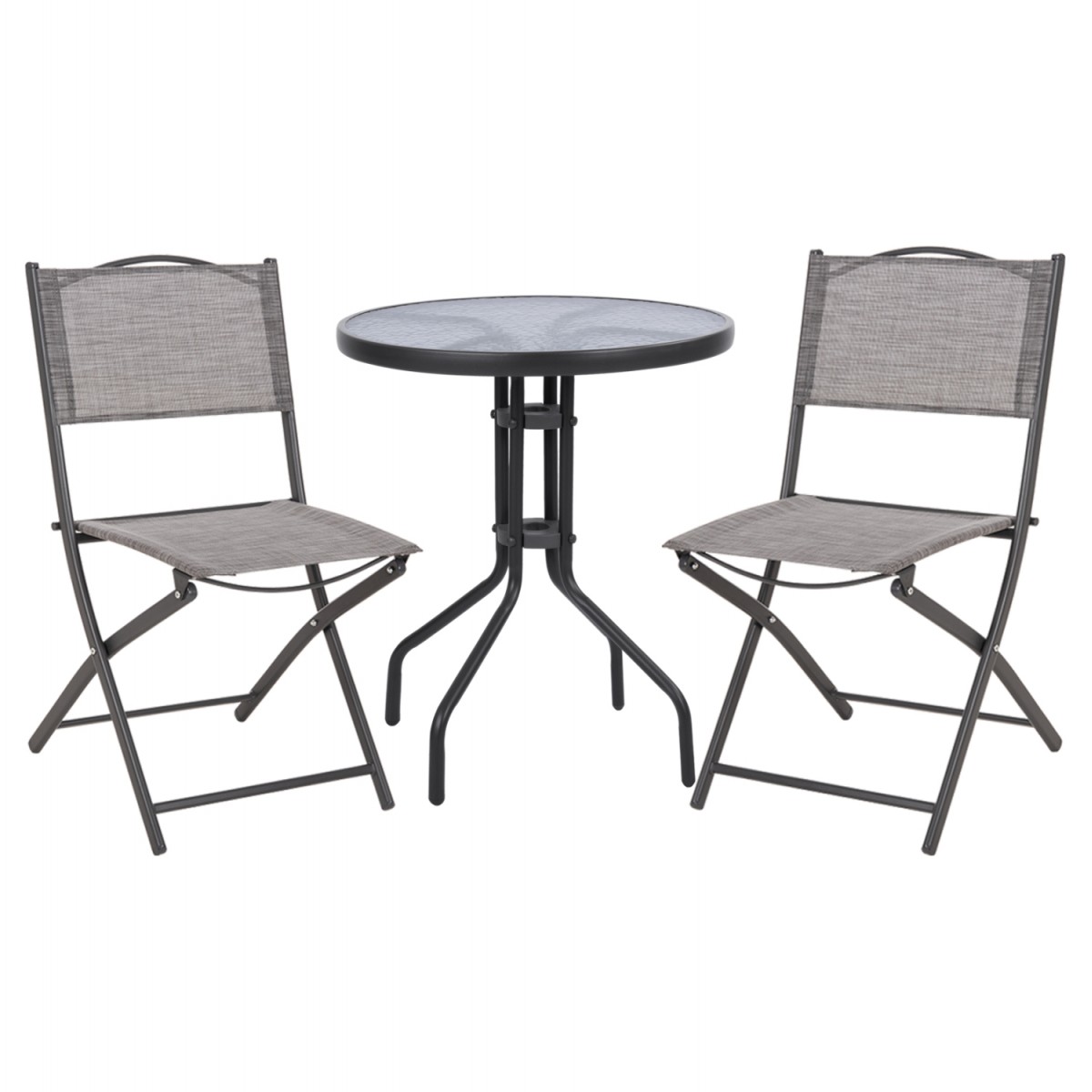 ΣΕΤ ΕΞ.ΧΩΡΟΥ 3ΤΜΧ LIMA HM21038.01 ΤΡΑΠΕΖΙ LIMA & 2 ΠΤΥΣΣΟΜΕΝΕΣ ΚΑΡΕΚΛΕΣ ΓΚΡΙ