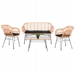 ΣΕΤ ΣΑΛΟΝΙ ΕΞΩΤΕΡΙΚΟΥ ΧΩΡΟΥ 4ΤΜΧ ALLEGRA HM21052 WICKER-ΜΕΤΑΛΛΟ